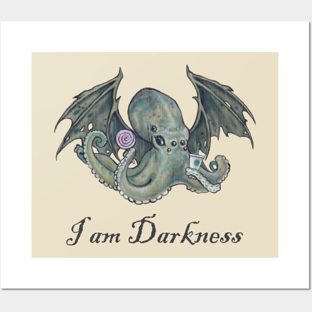 I am Darkness Wall Art by ardenellennixon